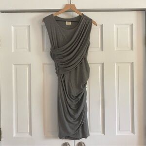 Torn by Ronny Kobo Gray Midi Dress